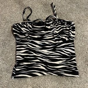 Brandy Melville Jennifer zebra tank top